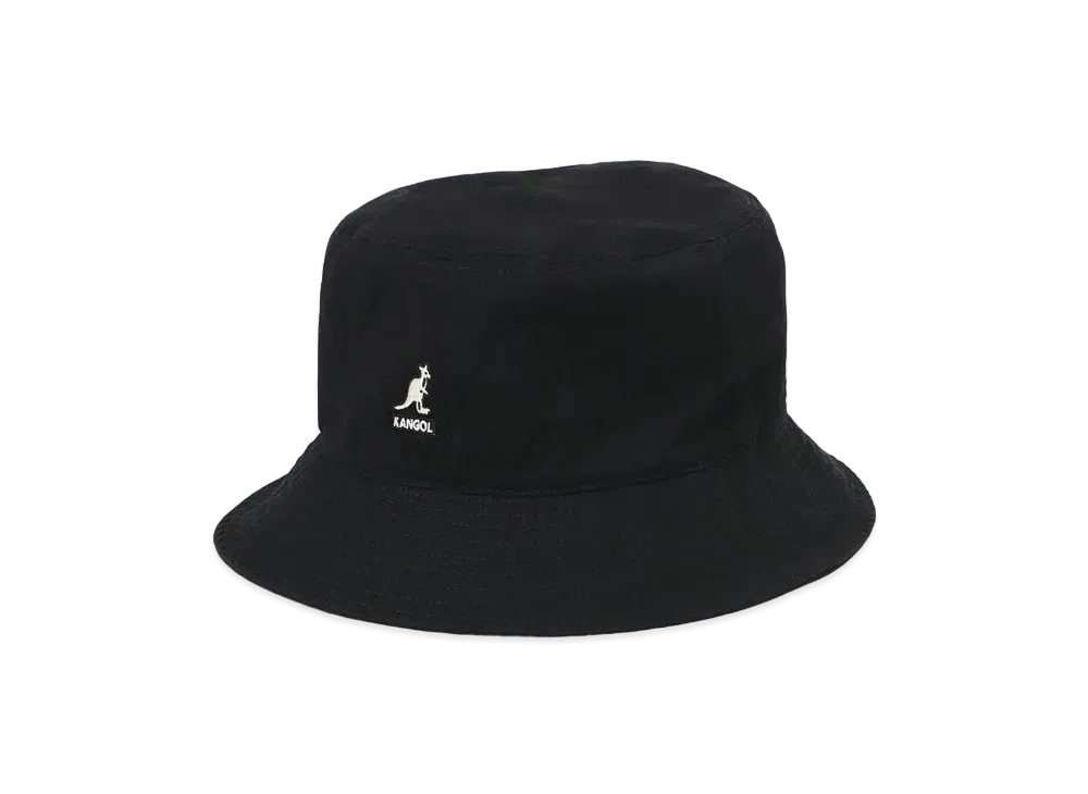 Wildside Yohji Yamamoto x KANGOL Washed Bucket "Black"