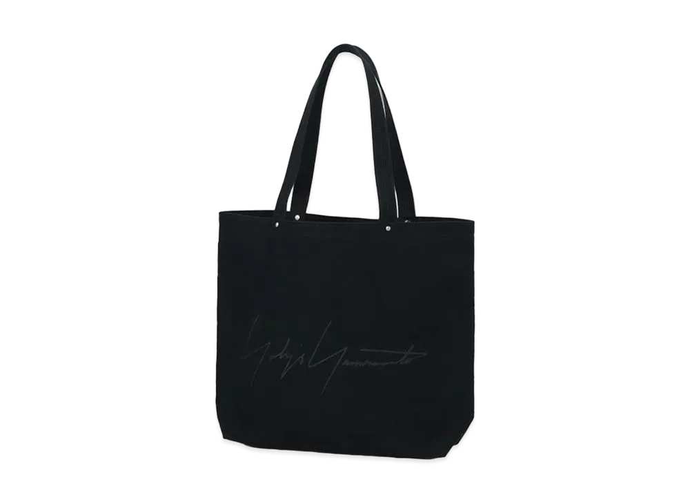 Wildside Yohji Yamamoto x Ichizawa Honuno Cotton Canvas Handbag "Black"