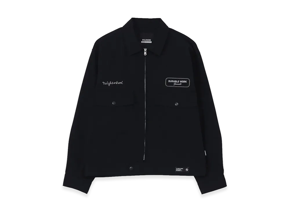 WILDSIDE YOHJI YAMAMOTO x NEIGHBORHOOD Zip Work Jacket "Black"