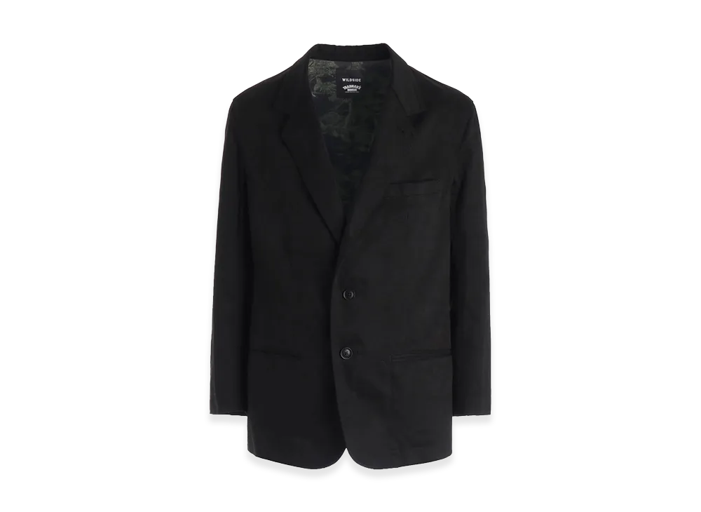 WILDSIDE YOHJI YAMAMOTO x Tradman's BONSAI Cotton Chino 2B Tailored Collar Jacket "Black"