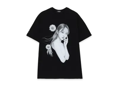 WILDSIDE YOHJI YAMAMOTO x Suzume Uchida Uchida T-shirt (Spring Breeze) "Black"
