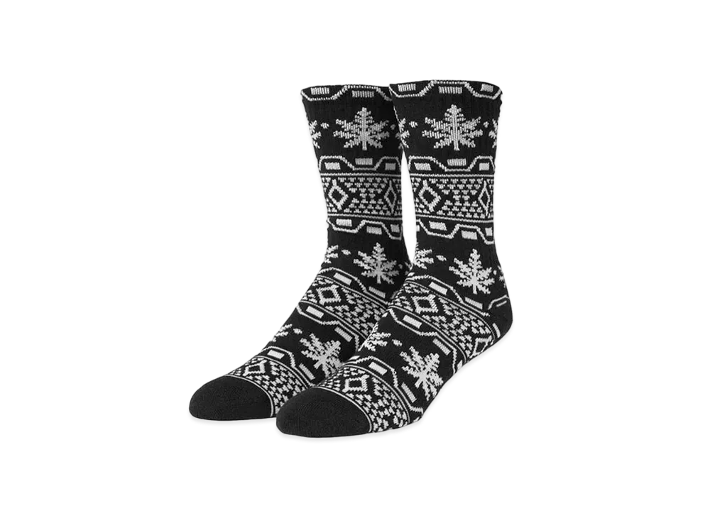 HUF Apres Plantlife Crew Socks "Black"
