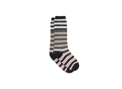 Marni Men's Striped Cotton Socks "Winter Wheat"