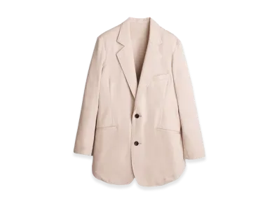 sulvam Contrast Stitch Darted Jacket "Beige"