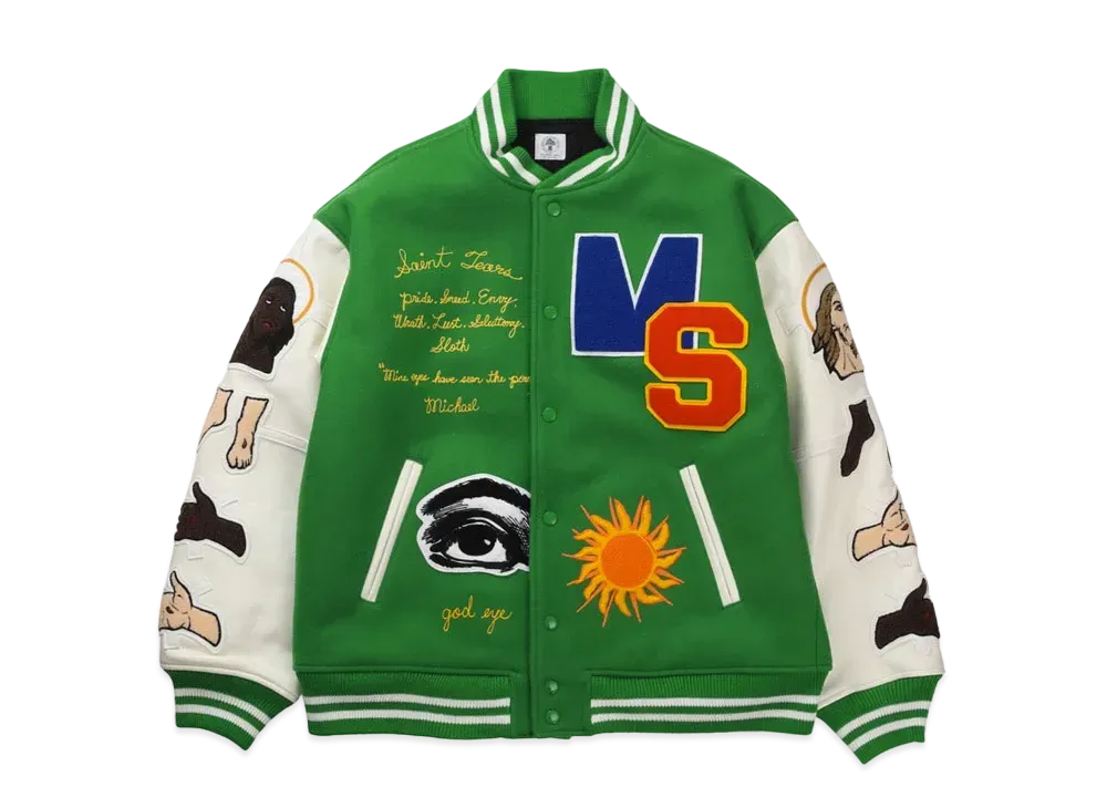 SAINT Mxxxxxx x DENIM TEARS [SAINT TEARS] STUDIUM JACKET "Green"