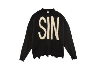 SAINT Mxxxxxx WOOL SWTER SIN "Black"