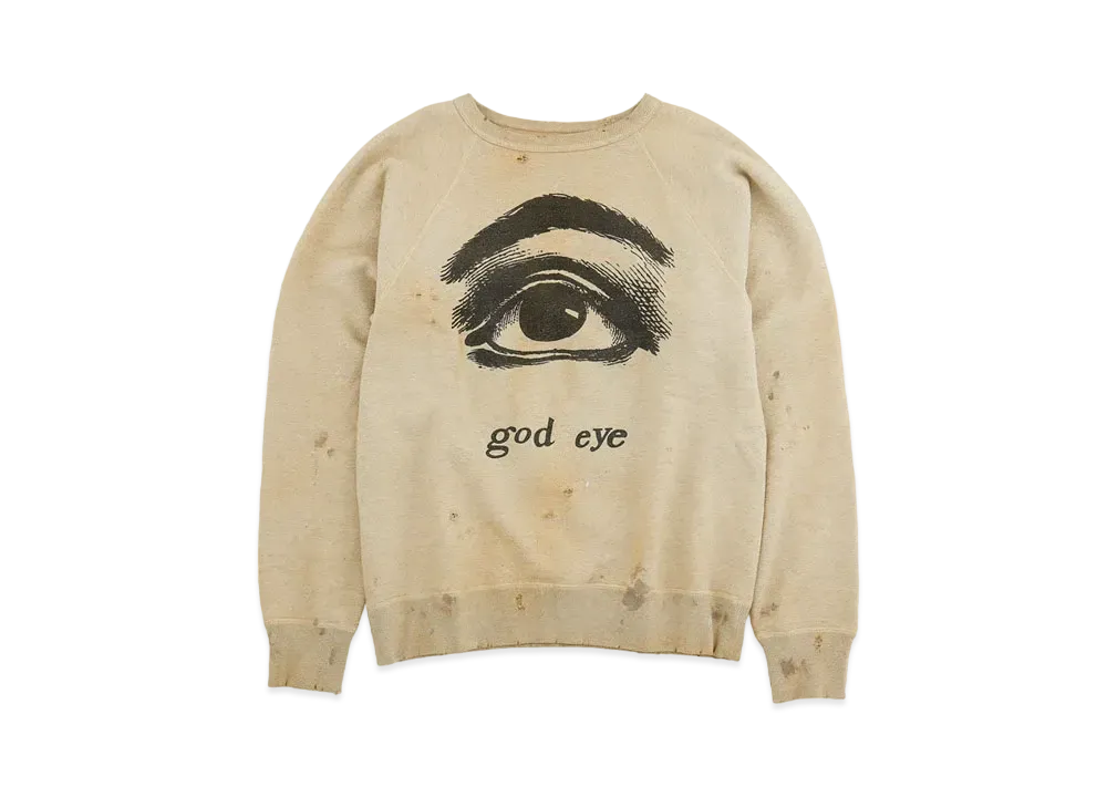 セントマイケル クルーネック スウェット ゴッド アイ "グレー" SM-S21-0000-021