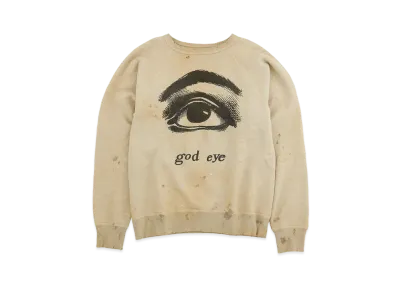 SAINT Mxxxxxx CREWNECK SWEAT GOD EYE "Grey"