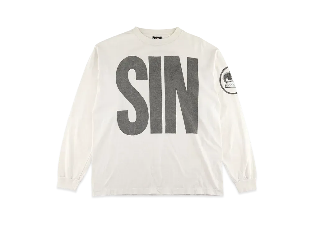 SAINT Mxxxxxx LS TEE SIN "White"
