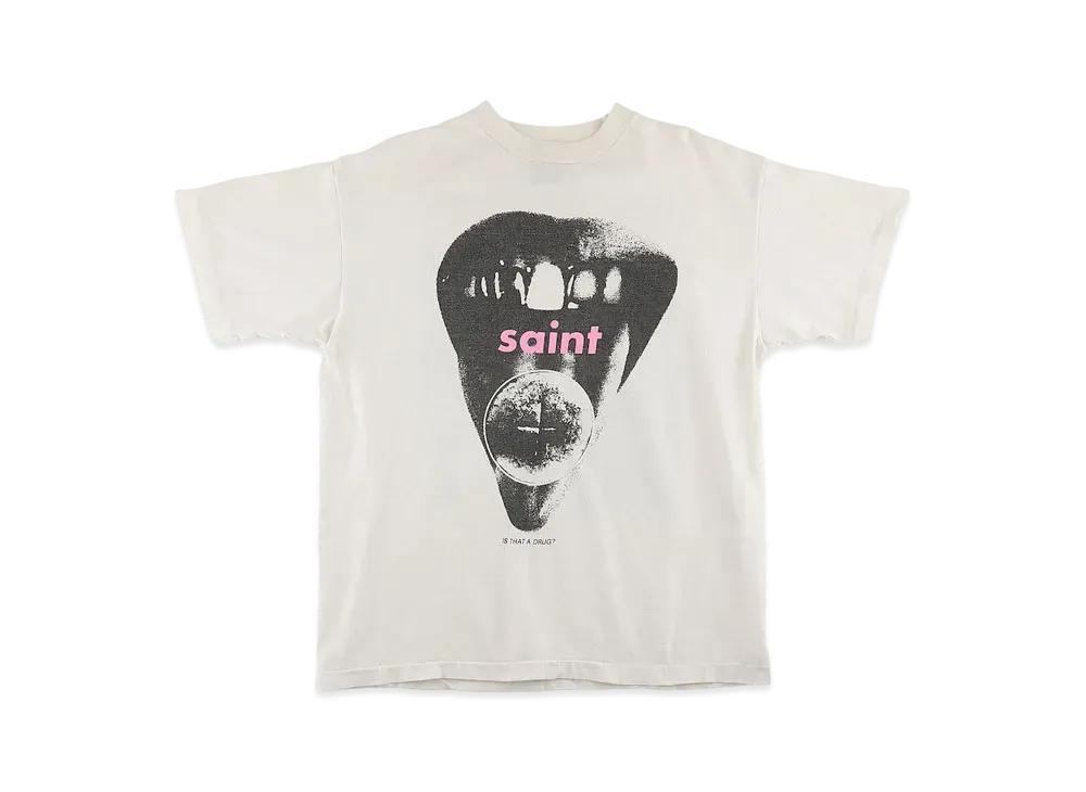 SAINT Mxxxxxx T-SHIRT DRAG "White"