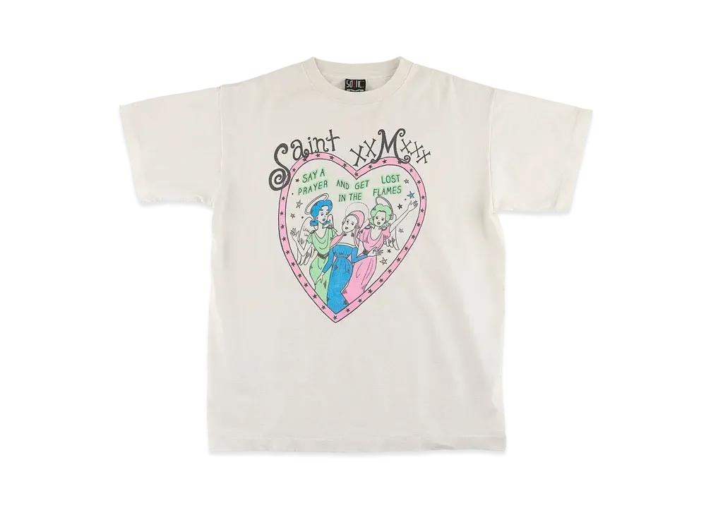 SAINT Mxxxxxx T-SHIRT HEART "White"