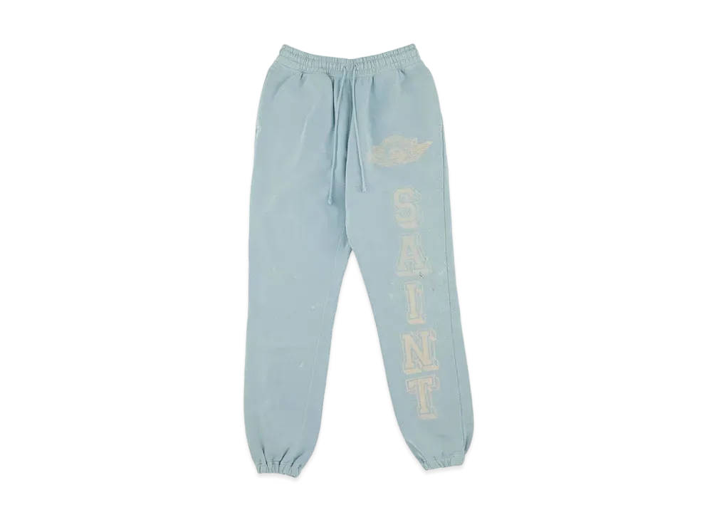 セントマイケル スウェットパンツ エンジェル "サックス ブルー"