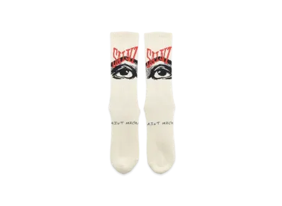 SAINT Mxxxxxx SOCKS EYES "Ecru"