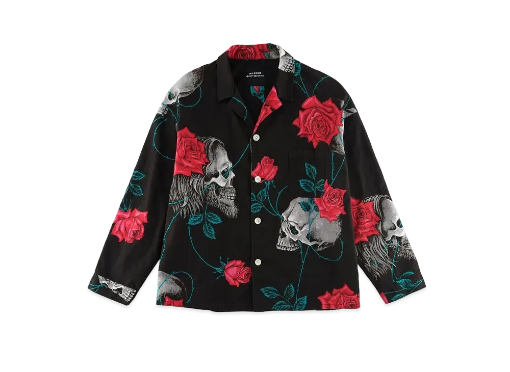 SAINT Mxxxxxx x WILDSIDE YOHJI YAMAMOTO Pajama Shirt "Black"