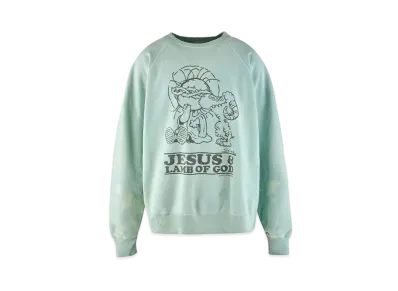SAINT Mxxxxxx 23AW CRW N SWT Jesus "Blue"