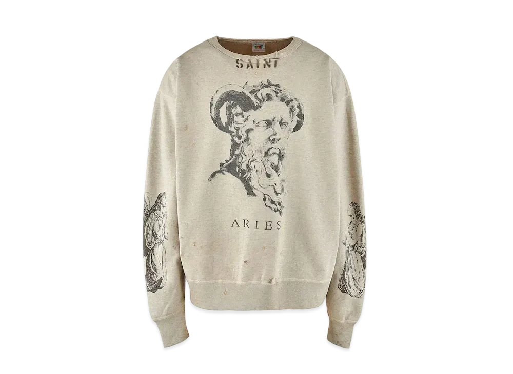 SAINT Mxxxxxx x Aries 23Aw Crew Neck Sweat_Mr Aries 