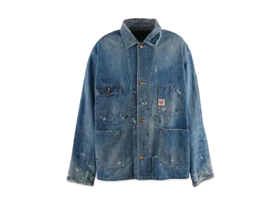 SAINT Mxxxxxx 24SS Coverall Heart Tag "Blue"