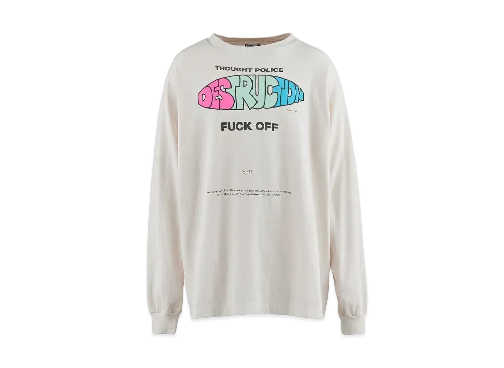 SAINT Mxxxxxx 24SS LS Tee Distruction "White"