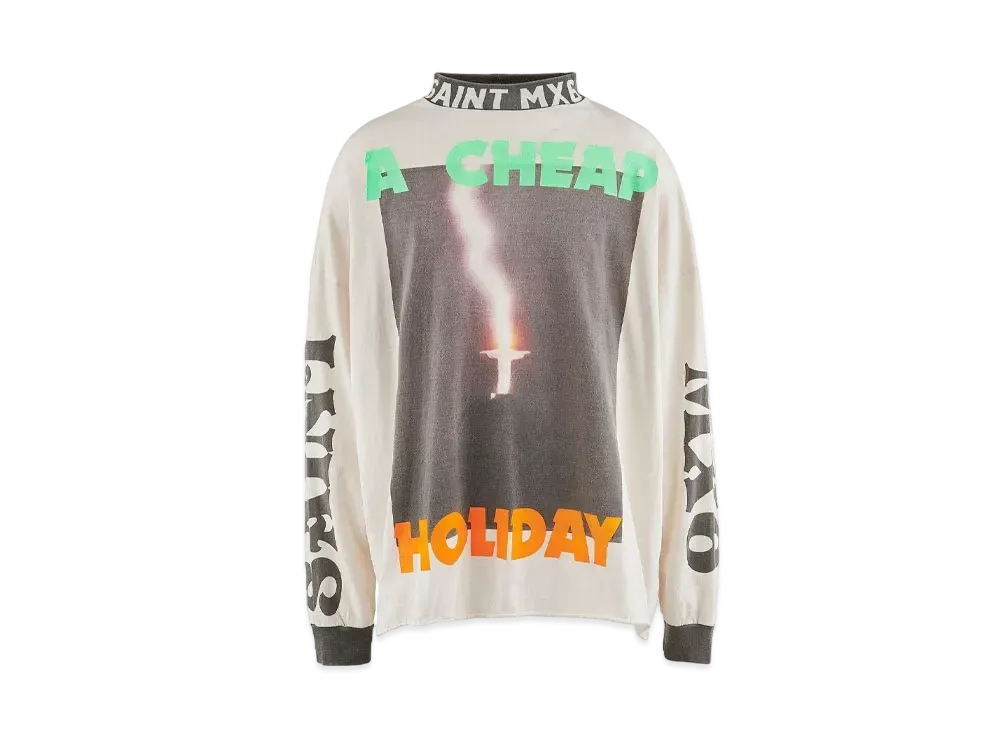 セントマイケル LS Tシャツ/チープ ホリディ "ホワイト"