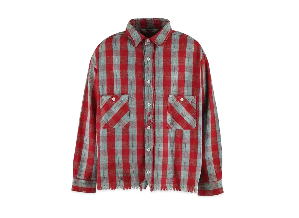 SAINT Mxxxxxx FRNL CHECK SHIRT/RED/BLUE