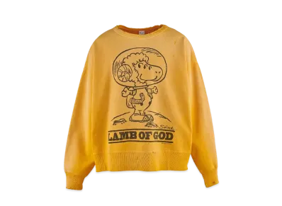 Saint Mxxxxxx Crw Sweat_LMB OF GD "Yellow" 24SS