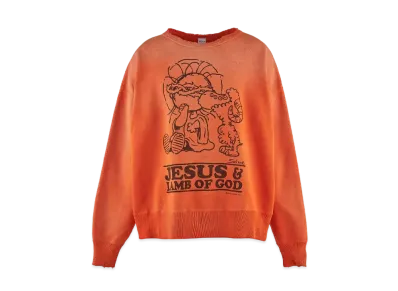 Saint Mxxxxxx 24SS Crw Sweat/JS&LMB "Orange" SM-YS8-0000-028