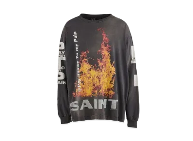 SAINT Mxxxxxx x Pay money To my Pain PTP_SS Tee / SR TO SS "Black"