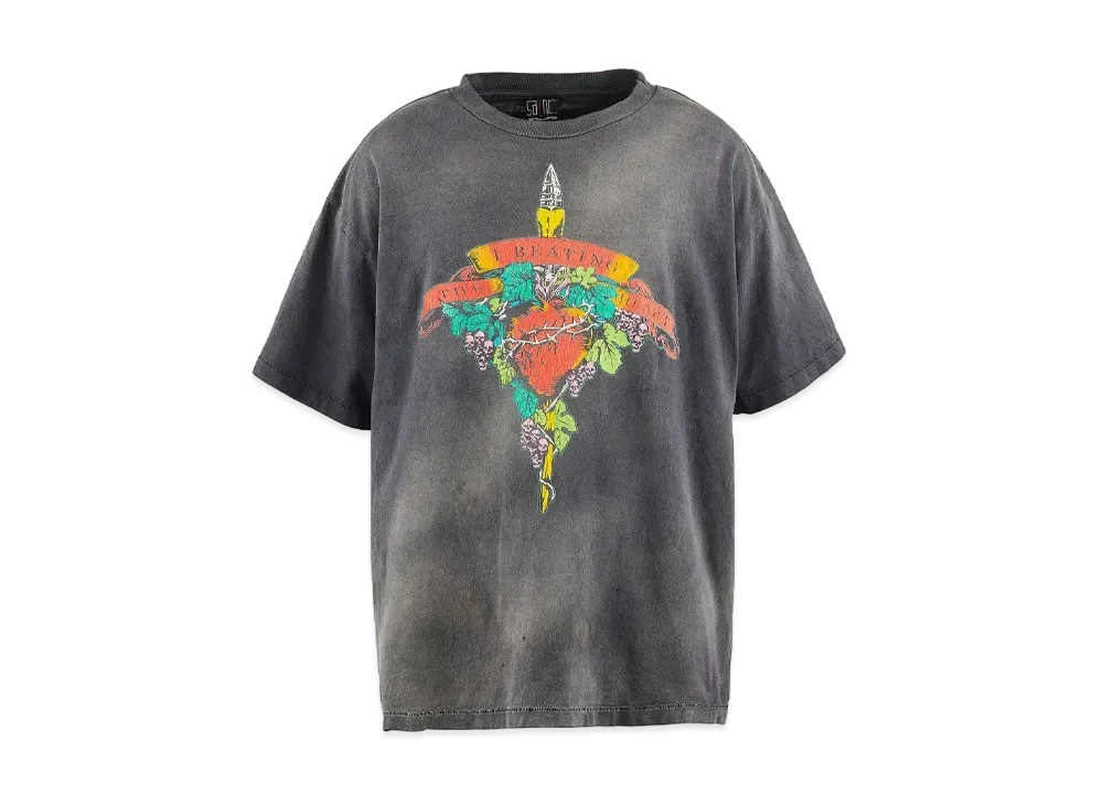 SAINT Mxxxxxx 24SS x LASTMAN Beating Short Sleeve T-Shirt "Black"