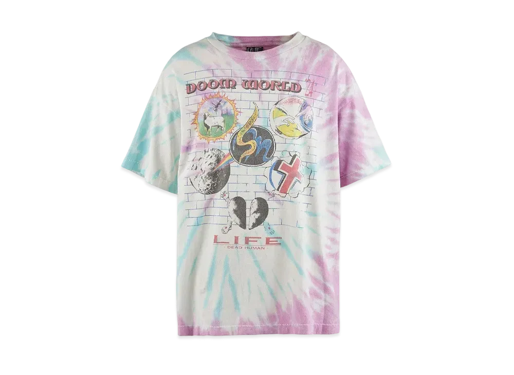 SAINT Mxxxxxx 24SS x LASTMAN Door Wrld Short Sleeve T-Shirt