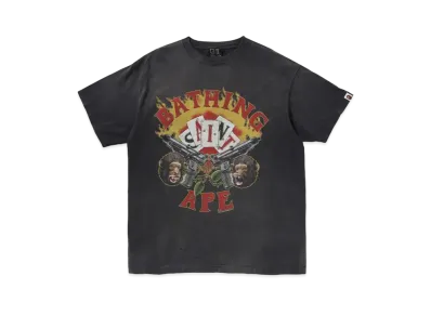 SAINT Mxxxxxx x A BATHING APE Guns Tee SAINT Mxxxxxx x A BATHING APE Guns Tee