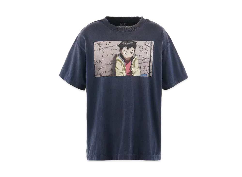 SAINT Mxxxxxx x PLUTO PT_SS Tee "Navy"