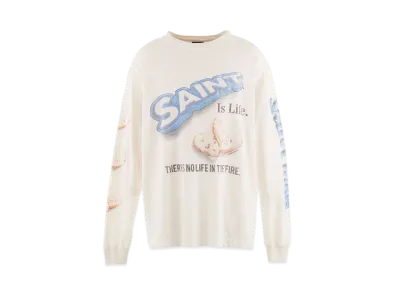 SAINT Mxxxxxx x Shermer LS Tee_Heart Ckie "White"