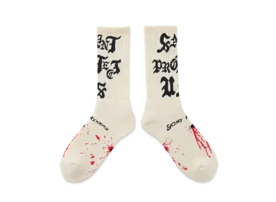 SAINT Mxxxxxx Socks_Saint Protect "Ecru" SM-YS1-0000-105