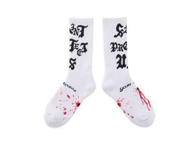 SAINT Mxxxxxx Socks_Saint Protect "White" SM-YS1-0000-103