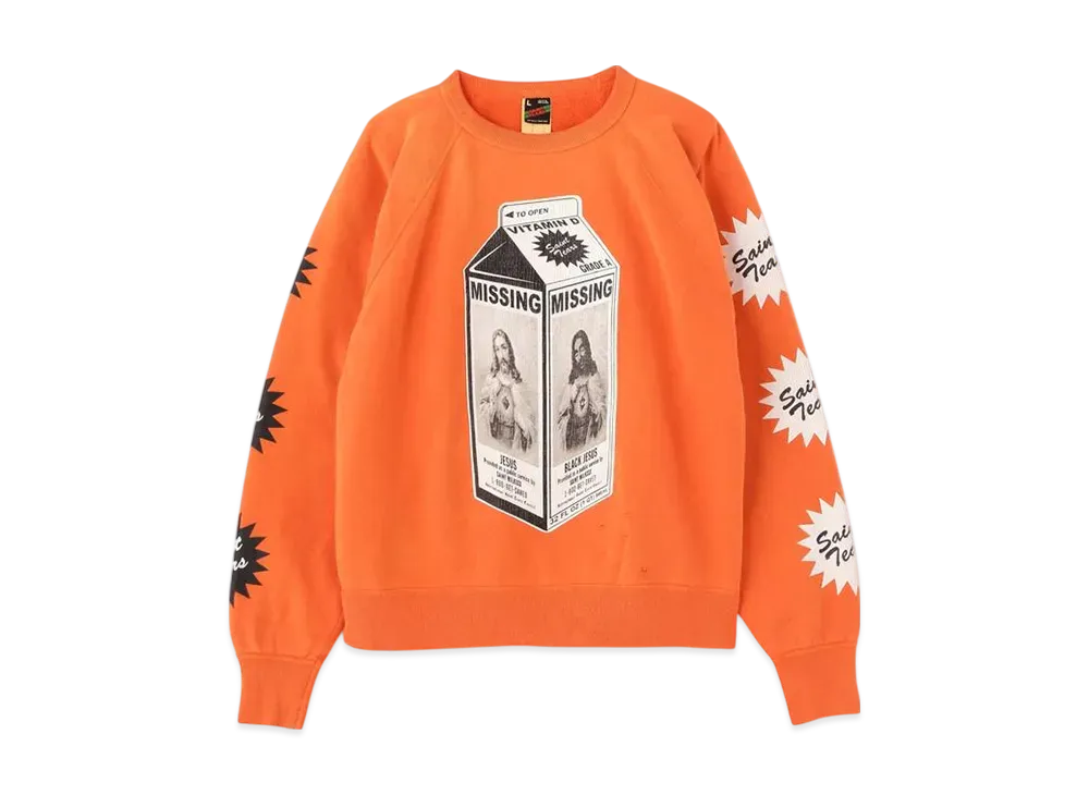 SAINT Mxxxxxx x Denim Tears Milk Pack Sweatshirt "Orange"