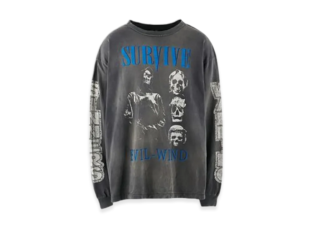 セントマイケル LS Tシャツ サバイブ "ブラック"