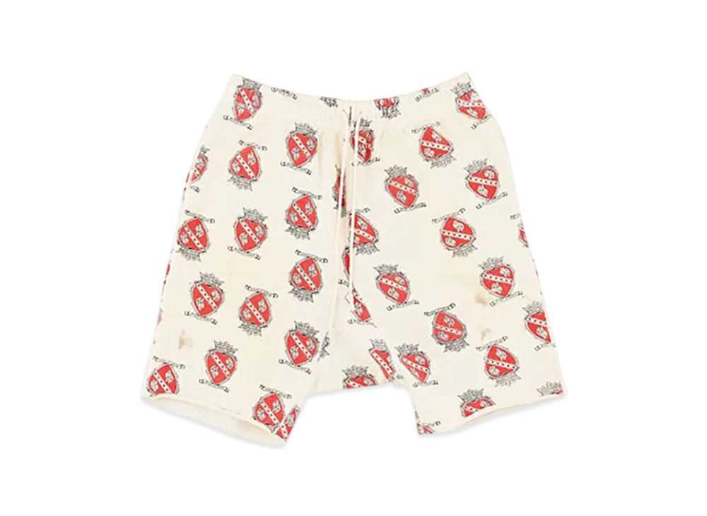 Saint Mxxxxxx Sweat Shorts Heart "White"