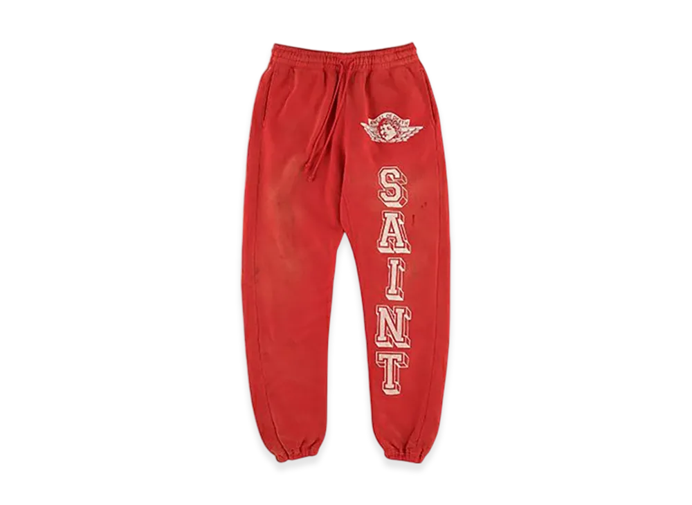 セントマイケル スウェット パンツ エンジェル "レッド"