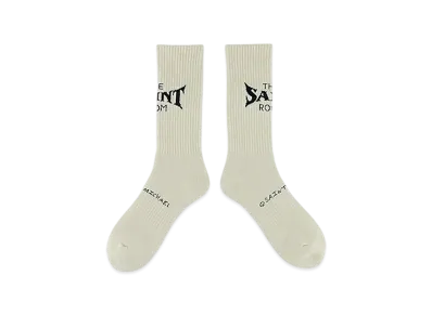 Saint Mxxxxxx x Shermer Academy Sock S Room "Ecru/Black"