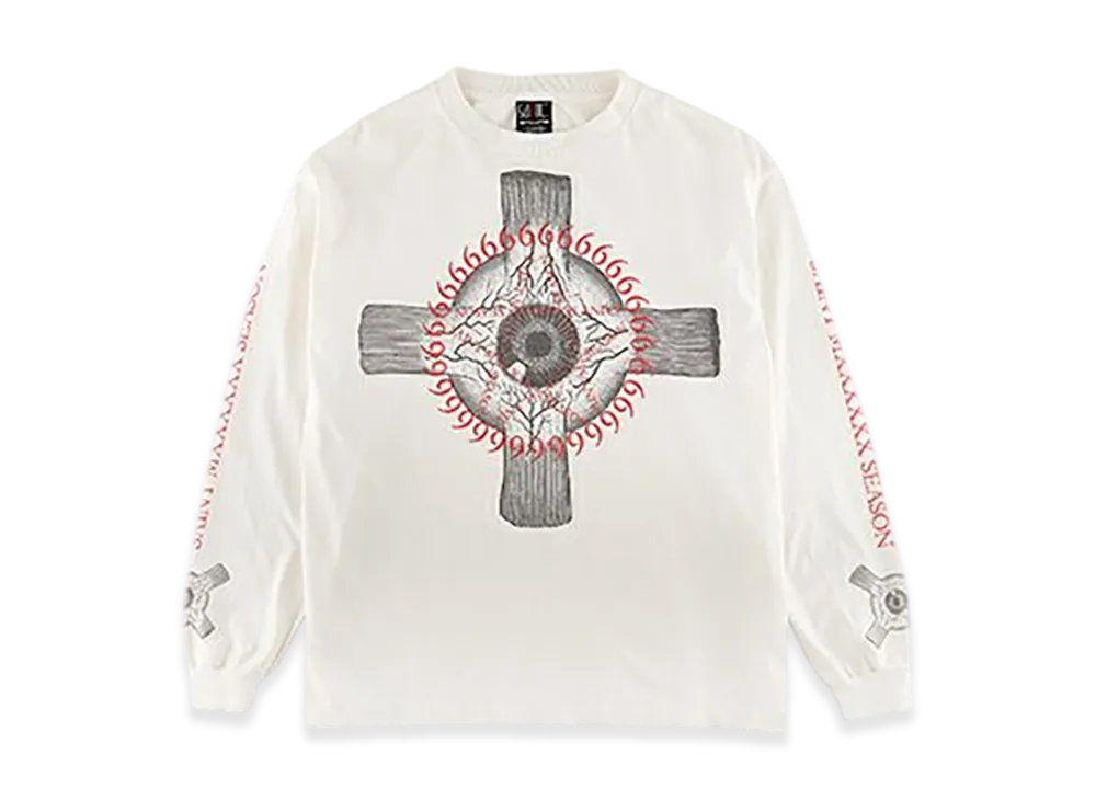 Saint Mxxxxxx LS Tee Eyeball "White"