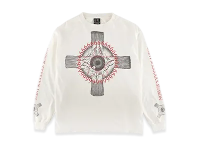 Saint Mxxxxxx LS Tee Eyeball "White"