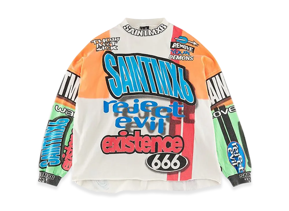 Saint Mxxxxxx LS Tee Motocross "White"
