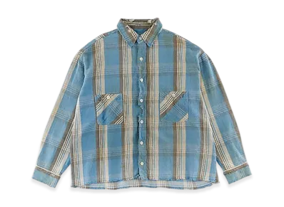 Saint Mxxxxxx SA Flannel Shirt "Blue"