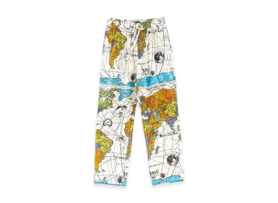 Saint Mxxxxxx DW Pajama Pant World Map "White"