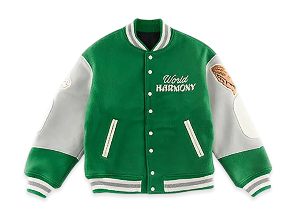 Saint Mxxxxxx SA Varsity Jacket Pigeon "Green"