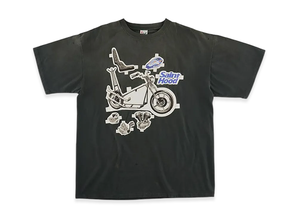 セントマイケル SS Tシャツ バイク "ブラック"