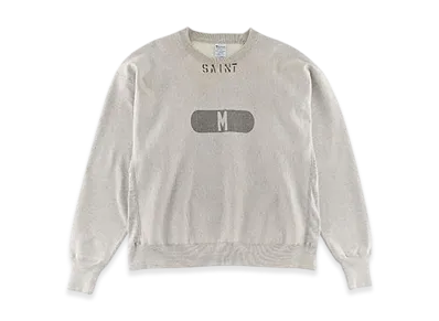 Saint Mxxxxxx Crew Neck Sweat M Gray "Gray"