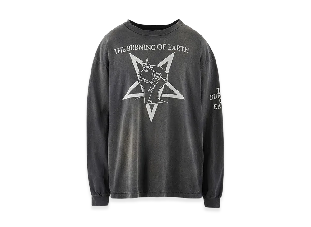 Saint Mxxxxxx LS Tee Burn Of Earth "Black"