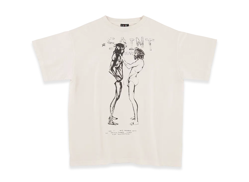 セントマイケル x デニムティアーズ SS Tシャツ "ホワイト"