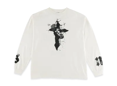 SAINT Mxxxxxx Saint Michael Long Sleeve Tee "White"